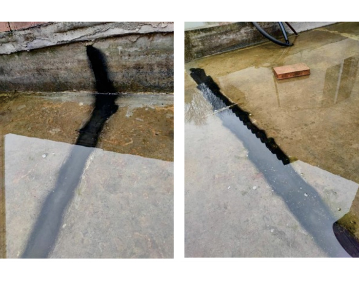 常見蓄水的樓頂，用三元乙丙橡膠防水涂料，完美修復(fù)